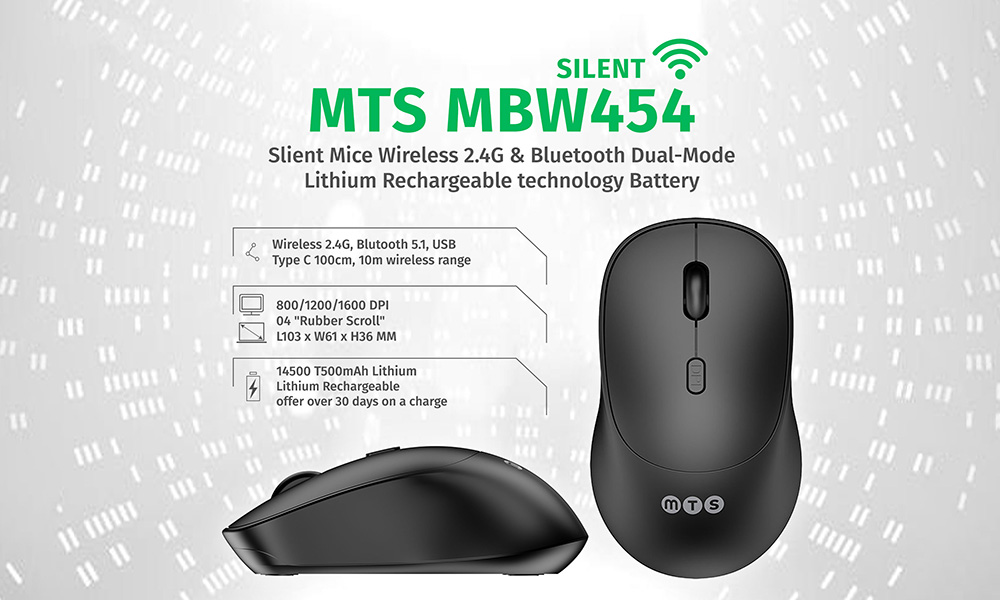 MYTECHSUN MOUSE WIRELESS CHARGING MTS MBW454 SILENT