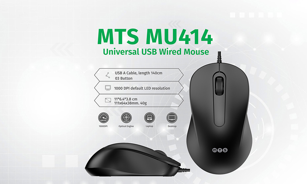 MYTECHSUN WIRED MOUSE MTS M414 (OPTICAL 2024)